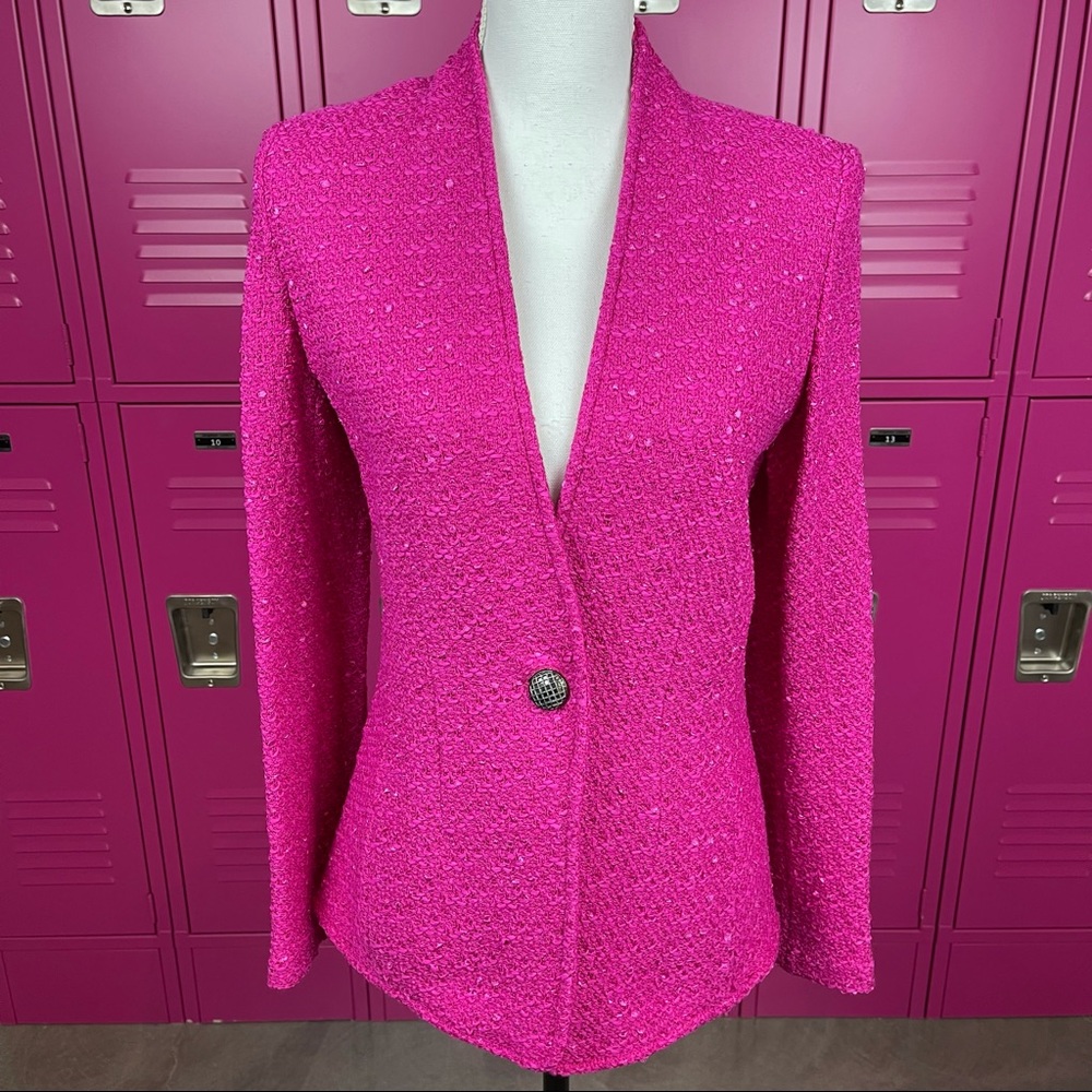 St. John Hot Pink Blazer Size 4